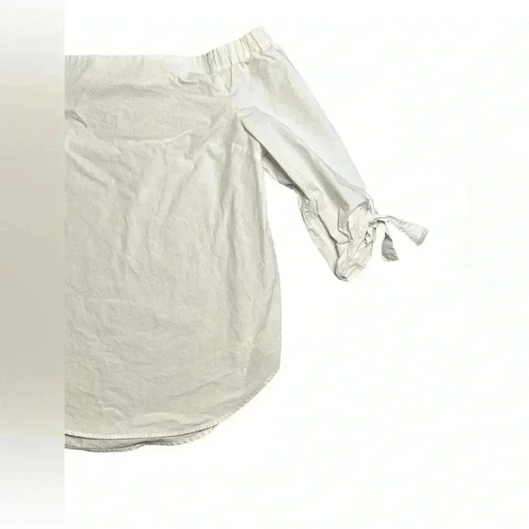 Babaton Aritzia Shirt Off The Shoulder Malik Blouse Gray 3/4 Sleeves Small - Picture 3 of 5